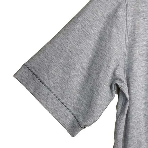 Lululemon Gray Peplum Pullover Top  L Activewear Balletcore - Picture 3 of 6